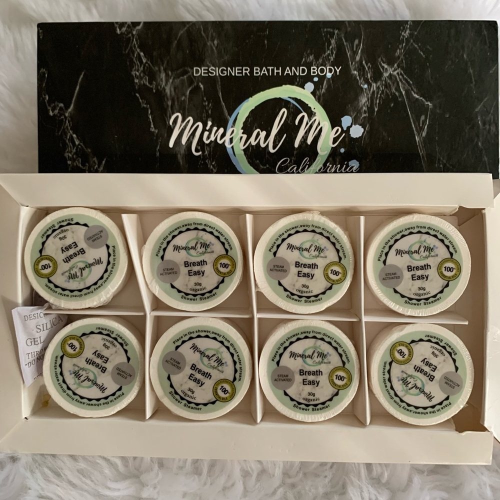 MINERAL ME California Aromatherapy eucalyptus (8) shower steamers NIB